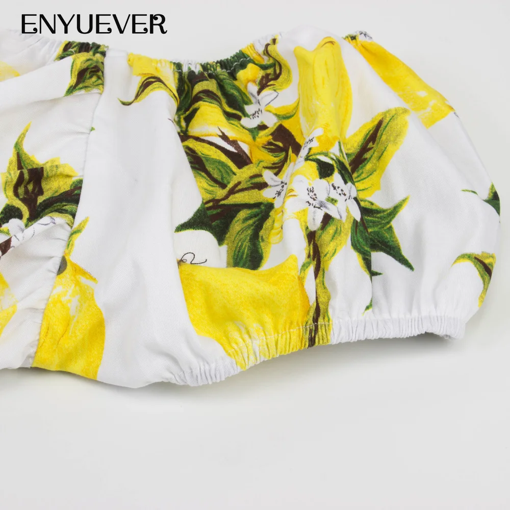 Enyuever лимонное платье Летняя женская одежда ретро качели Pin Up повседневное Vestidos Jurk