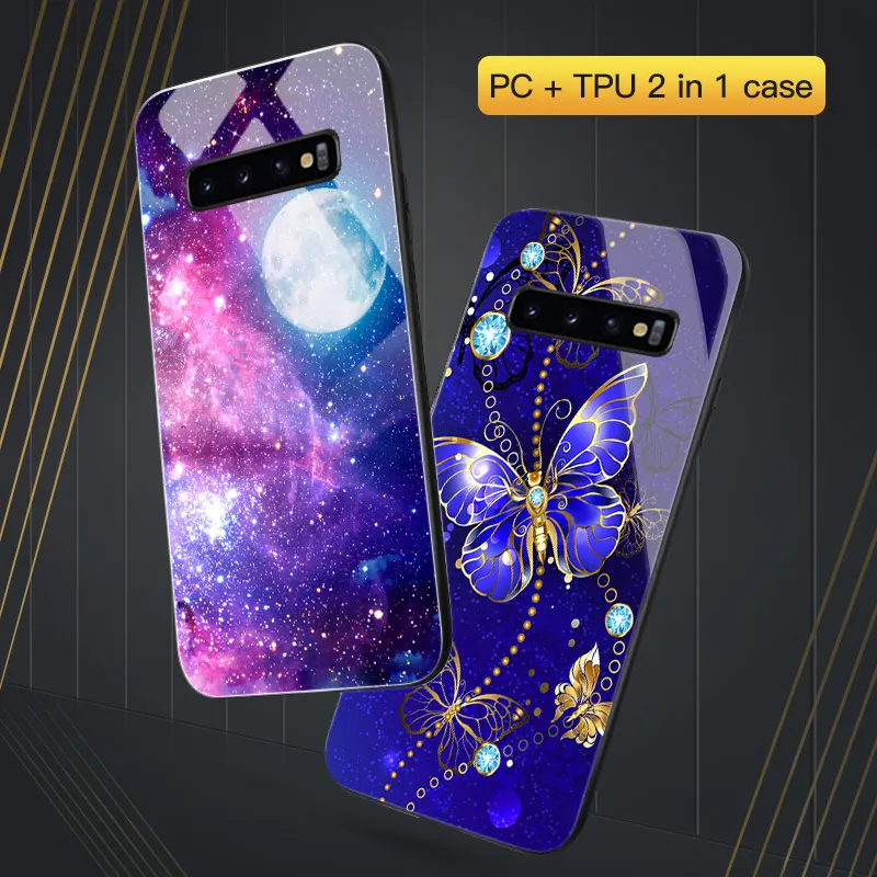 Чехол для Samsung S8 тонкий бампер Galaxy S10 Plus Lite S10E S9 S7 S6 Edge задняя крышка черный чехол