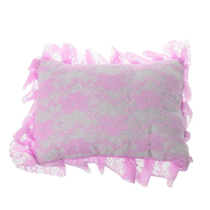 Light pink Подушка для новорожденных, мягкая кружевная подушка для фотосессии, Props-M20 для студийной фотосессии - Цвет: Light pink