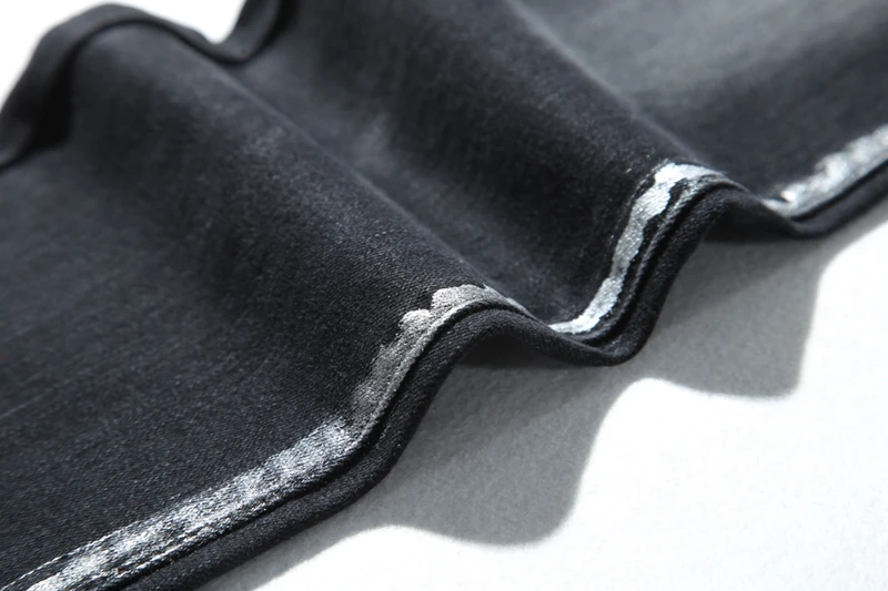 Новый Люксовый Бренд Мужчины Джинсы Дизайн Мода Впп Байкер Хип-Хоп тонкий Для