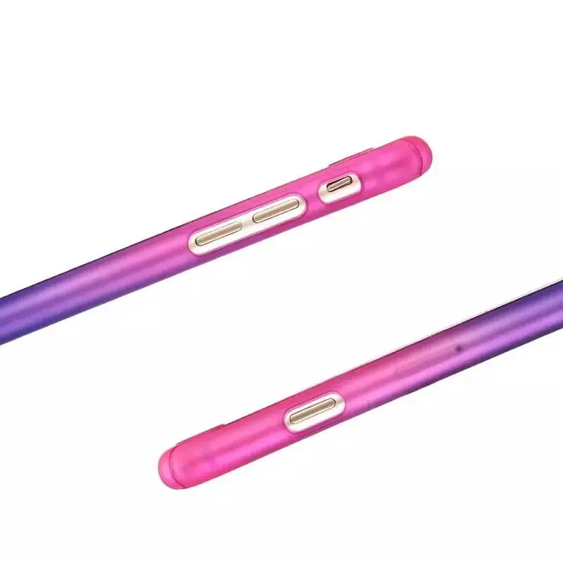 Чехол FTAIDKJ для iPhone XS Max XR X 6 6S 7 8 Plus 5 5S SE полная защита модный градиентный цвет