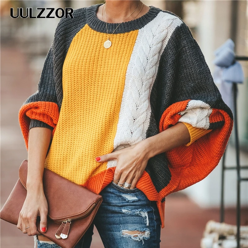 UULZZOR Winter Pull Sweaters Women 2019 Fashion Loose Jumpers Korean Pullovers Knitting Thick Christmas Sweater | Женская одежда