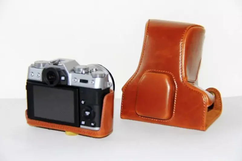 Ocotex PU кожаный чехол для Fujifilm Fuji X T10 XT10 18 55 мм 16 50mmmii XT20 XT 20 XT30 30 сумка камеры черный