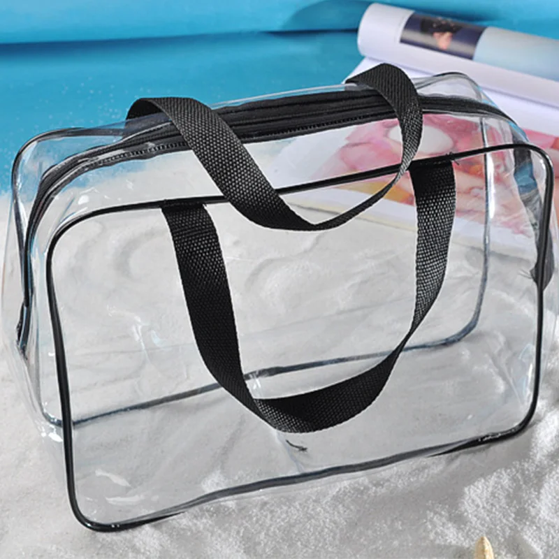 Transparent PVC Bags Travel Organizer Bath Wash Makeup Bag Women Beautician Cosmetic Pouch Handbags Case | Дом и сад