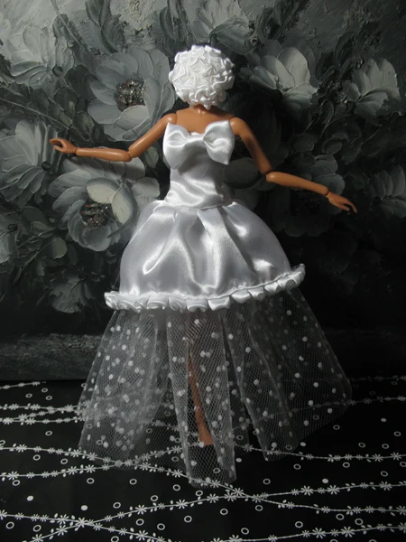 Бесплатная доставка белая марля из флока с принтом маленькая в горошек твердая