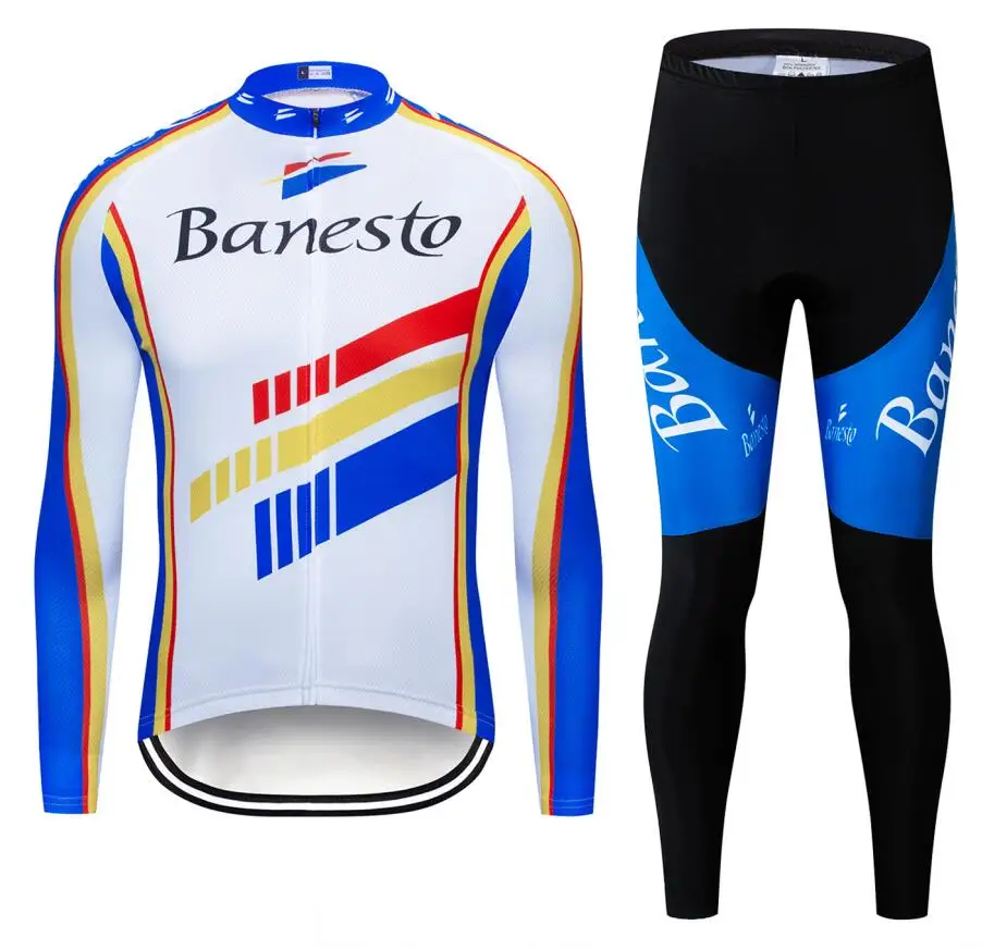 С длинным рукавом Банесто Велоспорт Майки велосипед велосипедная одежда Maillot Ropa Ciclismo - Цвет: 7