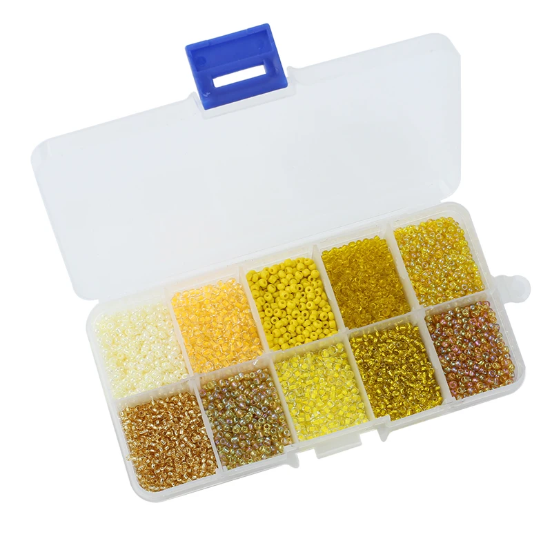 Одна коробка 10 видов цветов смешанные 2 мм чешские стеклянные бусины Австрийские