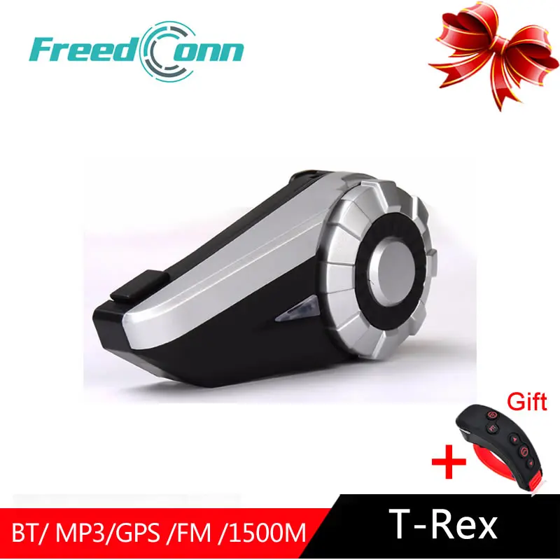 Гарнитура FreedConn T Rex для мотоциклетного шлема Bluetooth наушники гарнитура 8 водителей