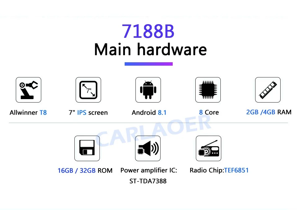 Автомобильный Android 8,1 4G ram 2 Din радио мультимедиа видео плеер Универсальный Авто Стерео gps ips экран для Nissan hyundai Kia toyata VW