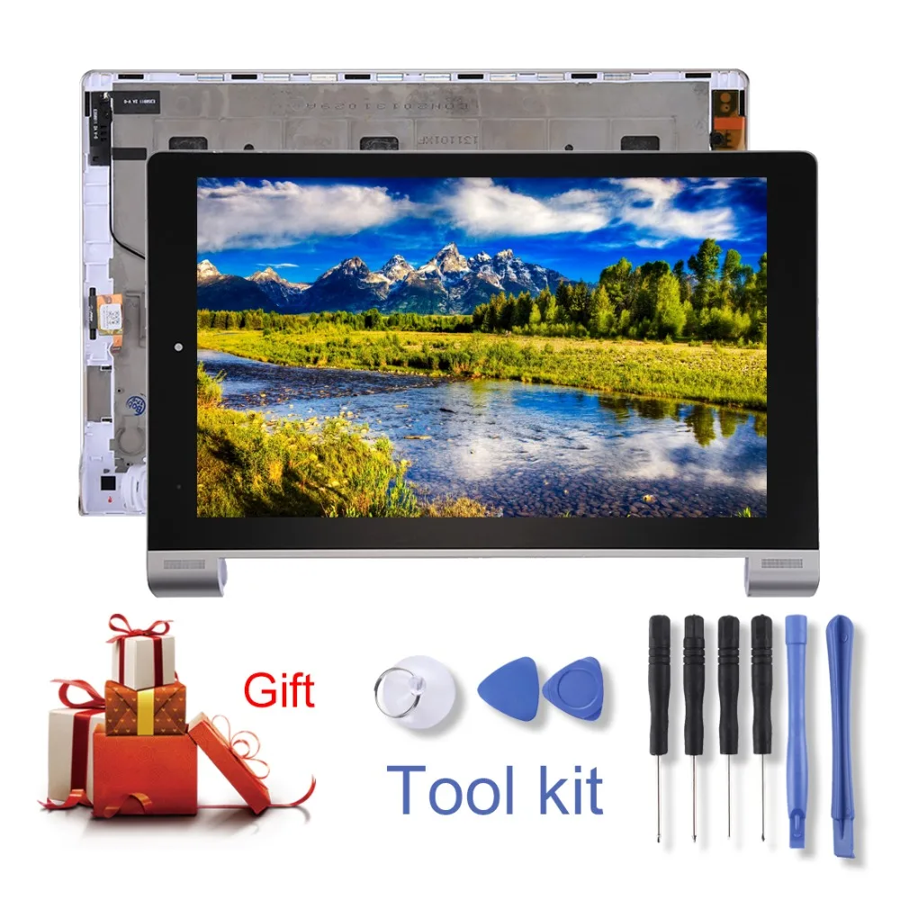 H новый для lenovo YOGA Tablet 10/B8000 ЖК дисплей Дисплей и сенсорный Панель с рамкой