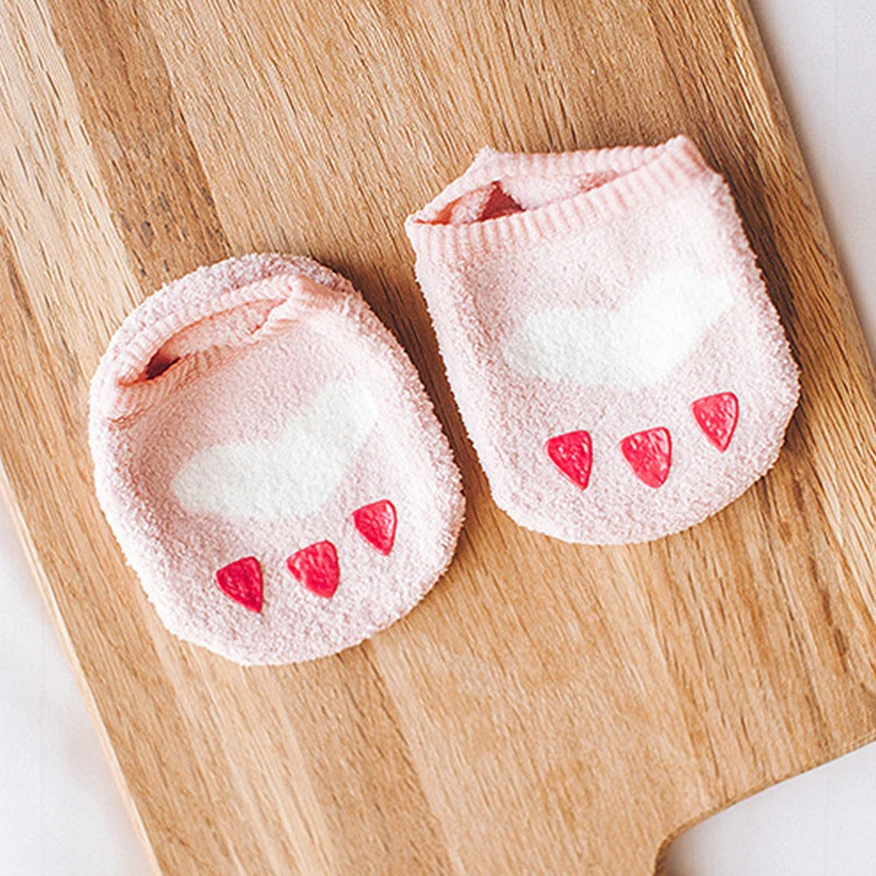 Cartoon Baby Girls Socks Coral Cashmere Floor Sock Autumn Winter Newborn Boys Photography Props Spring Clothing | Детская одежда и