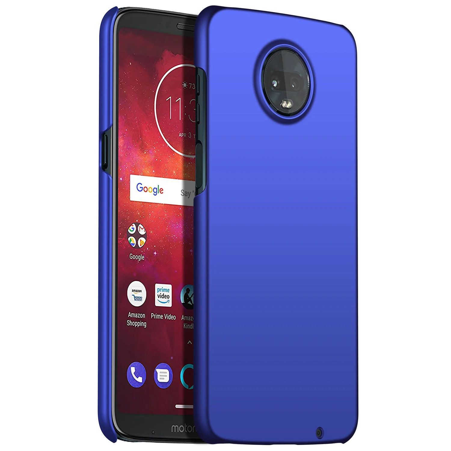 Blue Для Motorola Moto Z3 Play Z2 Play чехол, ультратонкий минималистичный тонкий защитный чехол для телефона задняя крышка для Motorola Moto Z3 Play - Цвет: Blue
