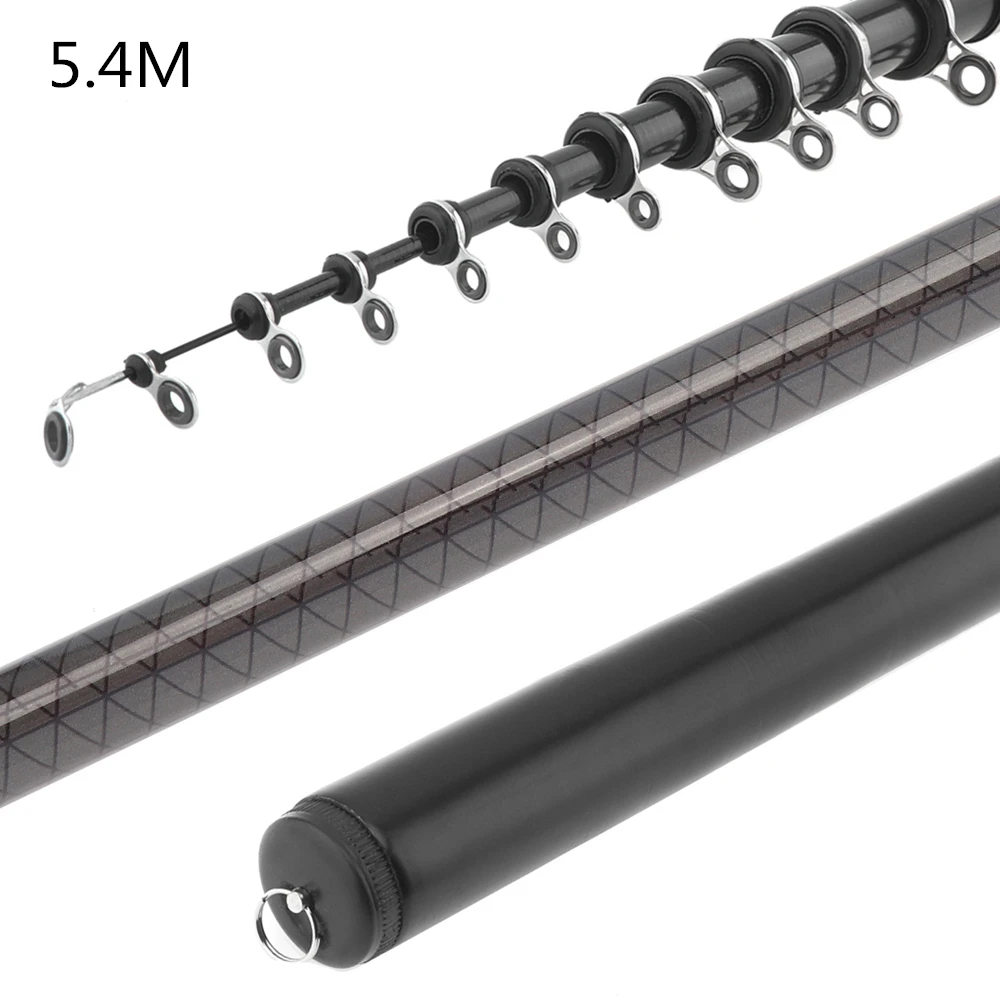 2.7m/3.6m/4.5m/5.4m High Quality Durable Telescopic Rock Carp Fishing Rod 5/7/8/10 Sections Carbon Fiber Surf Spinning Pole - купить по