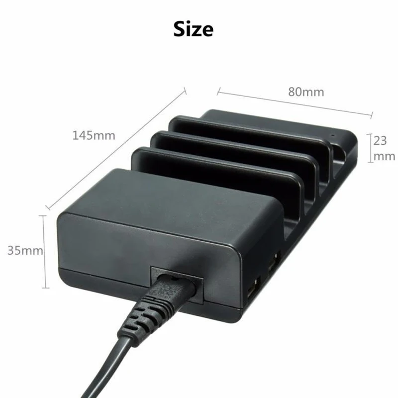 Мульти порт быстрая зарядка USB зарядное устройство для телефона 4/6 портов док-станция Подставка держатель для всех телефонов/столов/смарт-часов/power Bank