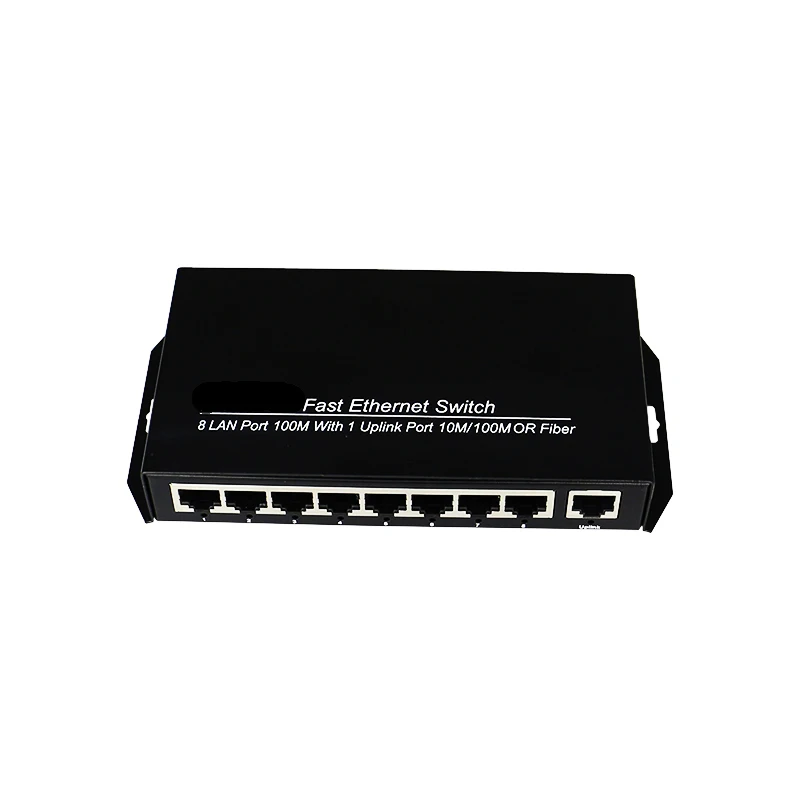 9 портовый Быстрый коммутатор RJ45 10/100 Мбит/с адаптивный Ethernet штепсельная вилка США