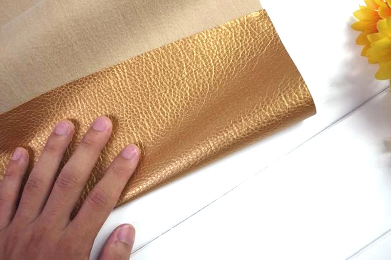 Meetee 50x139 см золотая искусственная Синтетическая Кожа Личи узор для DIY Сумки Багаж мягкий домашний текстиль декоративная ткань SL213