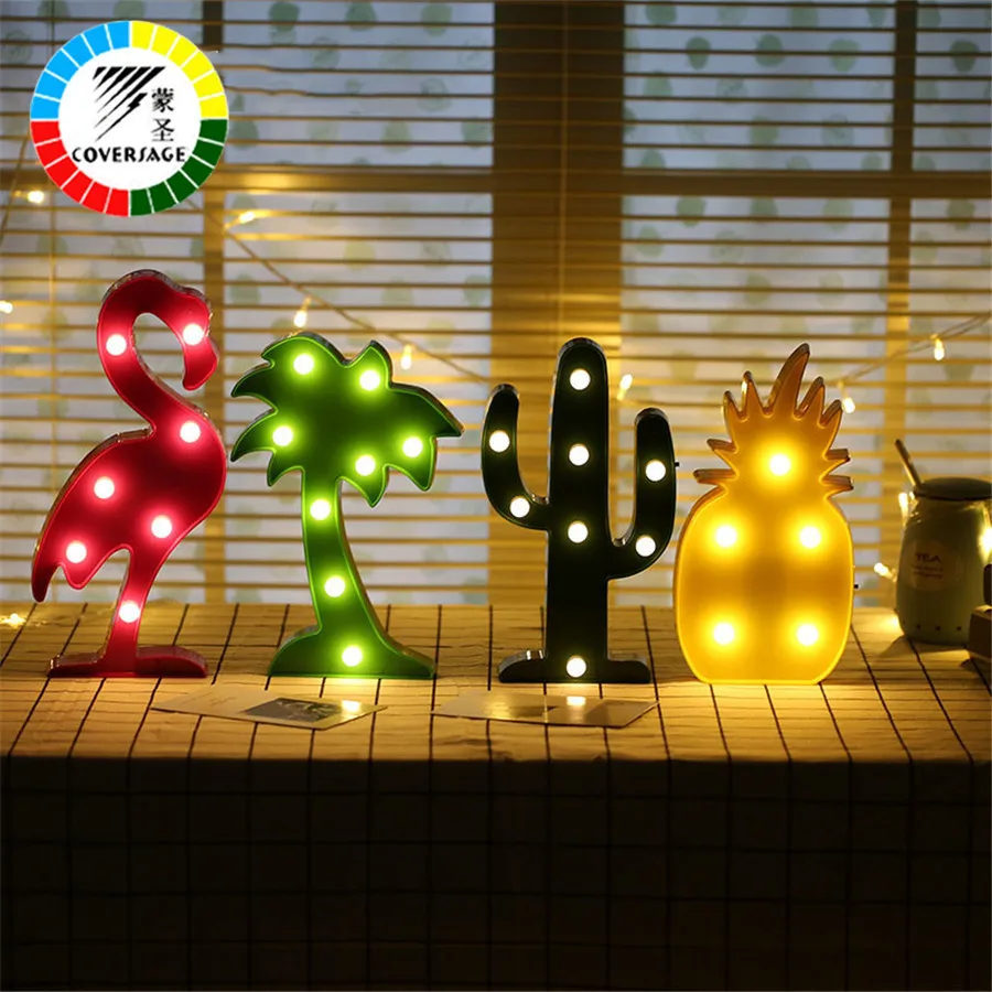 Coversage Led ночник 3D декоративная настольная Лампа Рождественская елка батарея