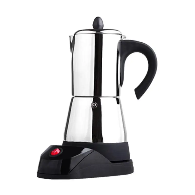 Нержавеющая сталь кофейник Электрический Moka Кофеварка чайник мокко плита Инструмент фильтр Перколятор кофейник Перколятор инструмент ЕС