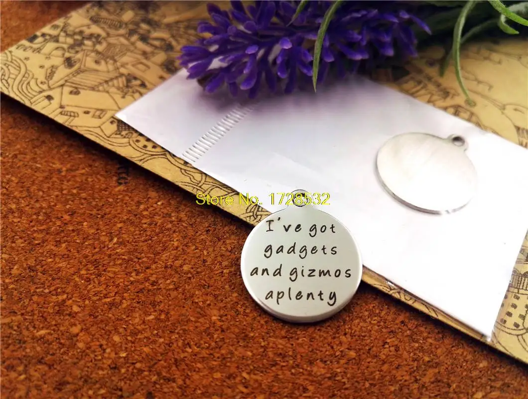 10 шт. подвески из нержавеющей стали У меня есть гаджеты и подарки много DIY