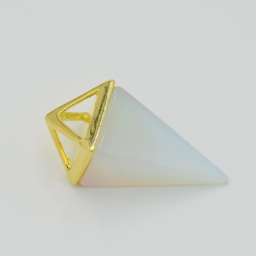 Целительная Рейки Чакра Пирамида маятник натуральными аметистами ожерелье