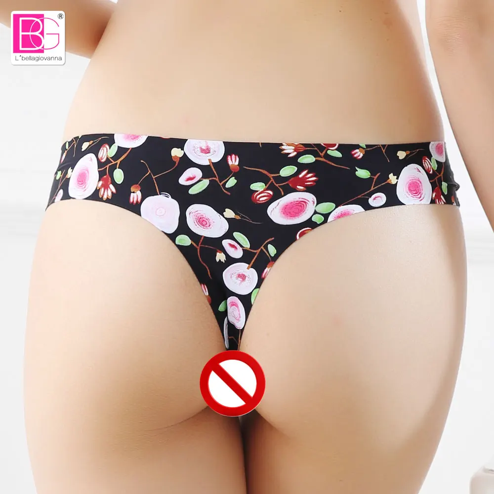 Трусики стринги женские бесшовные с принтом 3316|Женские трусики| |