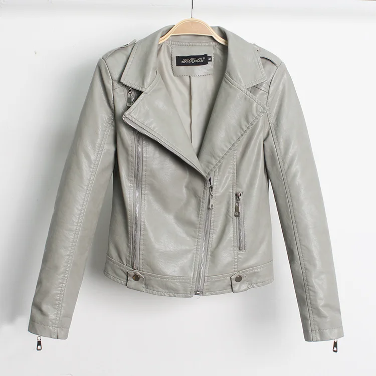 Fitaylor 2018 весна осень мотоциклетная куртка из искусственной кожи женское короткое