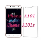Закаленное стекло 9H для смартфона, 2 шт., Взрывозащищенная защитная пленка, защита экрана, мобильный телефон для Uhans A101s  A101