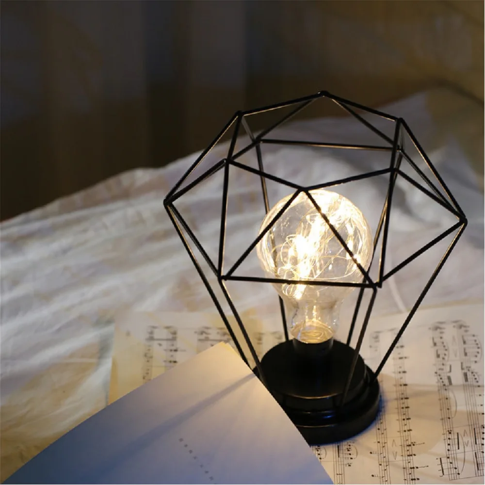 USB железная настольная лампа LED в скандинавском стиле домашний офисный Декор