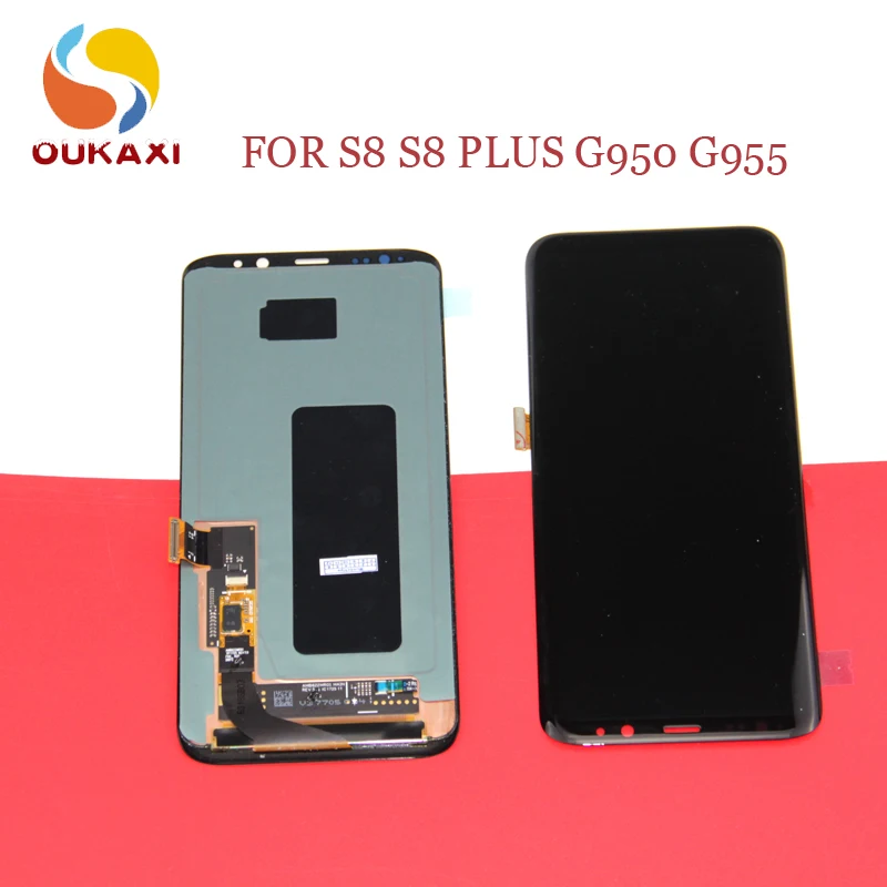 1 шт. LCD для Samsung S8 без рамки Замена SAMSUNG Galaxy Plus G955 G950 G950F Дисплей lcd сенсорный