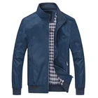 Мужская куртка на каждый день со стоячим воротником мужские куртки Демисезонный однотонная верхняя одежда, Мужское пальто размера плюс M-6XL предлагаем прямую поставку (Дропшип), ZA224