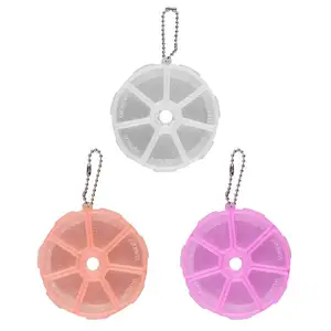 1 шт. Портативный 7 подогревающий круглый наркотиков таблетки коробка медицина приспособления для резки чехол для хранения Организатор Контейнер Чехол Контейнер для таблеток