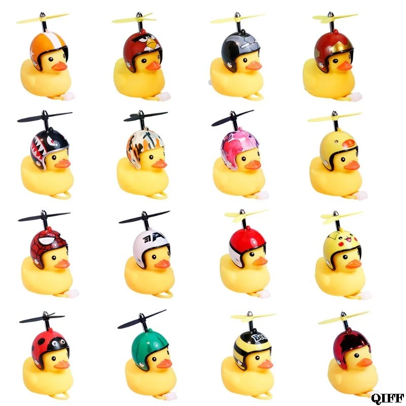 Велосипедный колокольчик &quotУтка&quot с легким разбитым ветром маленькая Желтая