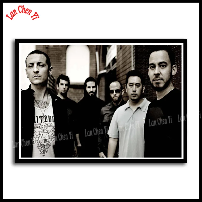 Linkin park Рок-Группа с белым покрытием бумажные плакаты Европейская и американская музыка звезда декоративная живопись кафе бар плакаты