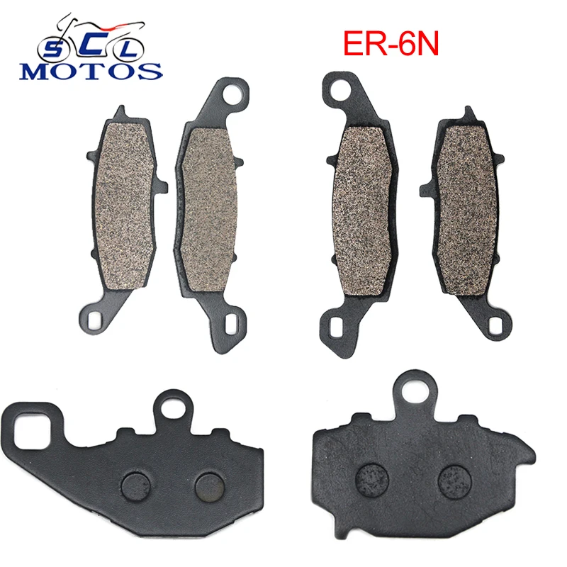 Sclmoto 6 шт. для Kawasaki ER 6N 2007 2008 2009 2010 2011 2012 2013 2014 комплект передних и задних дисковых