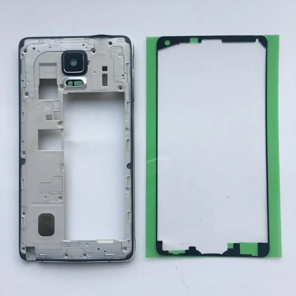 Для samsung Galaxy Note 4 IV N910F/C/G/H/A/U/T рамка Корпус средняя пластина для Замена частей |