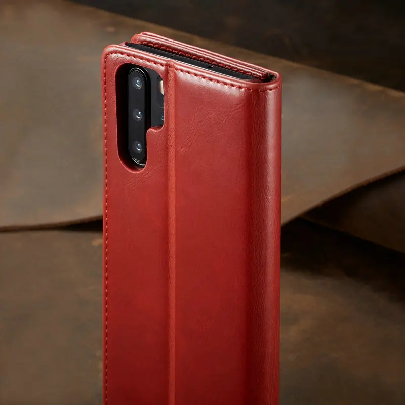 Автоматический магнитный чехол-бумажник для huawei P30 Pro, винтажный Чехол-книжка с подставкой для huawei P30 Pro, кожаный чехол