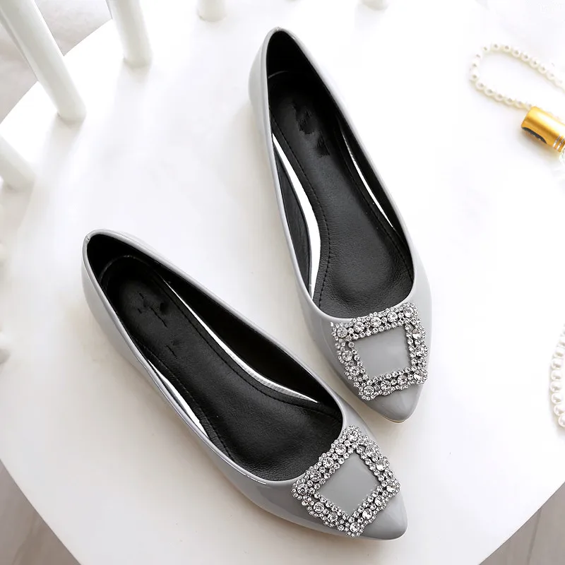 Szivan весна осень Для женщин туфли с острым носком из искусственной кожи со