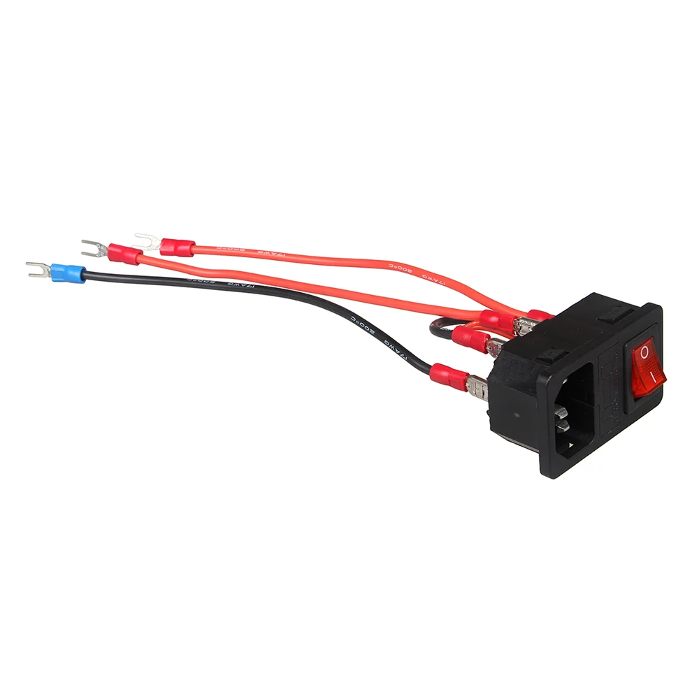 XCR3D 3D Printer Part The power switch 220V/110V 10A Short circuit protection safety Power Socket | Компьютеры и офис