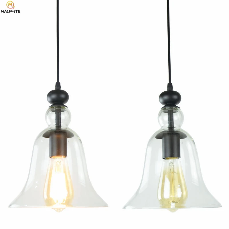 Американские стеклянные подвесные светильники промышленный декоративный