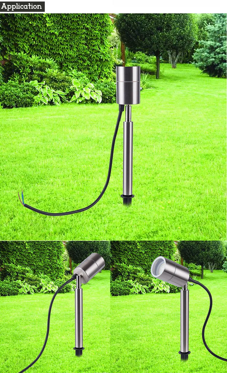 Наружный светодиодный светильник из нержавеющей стали 220 В 110 в 12 В светодиодный светильник для газона 3 Вт 5 Вт 7 Вт 9 Вт Светодиодный светильник для садовой дорожки Ландшафтный Точечный светильник ing