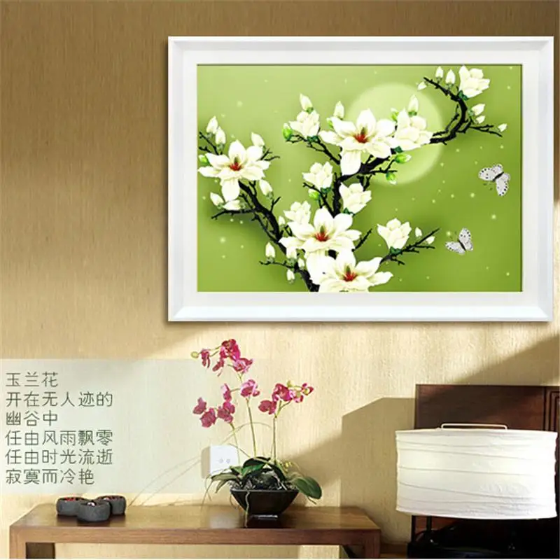 Рукоделие СДЕЛАЙ САМ вышивки крестом Наборы Для комплект вышивания магнолии