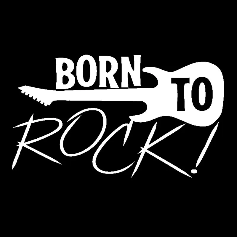 YJZT 16 см * 9 2 модная виниловая наклейка на окно автомобиля Born To Rock черная
