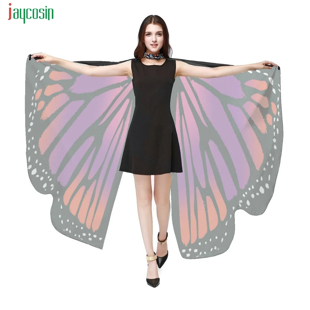 Jaycosin Женская Бабочка крыло шаль шарфы женские Nymph Pixie пончо костюм аксессуар
