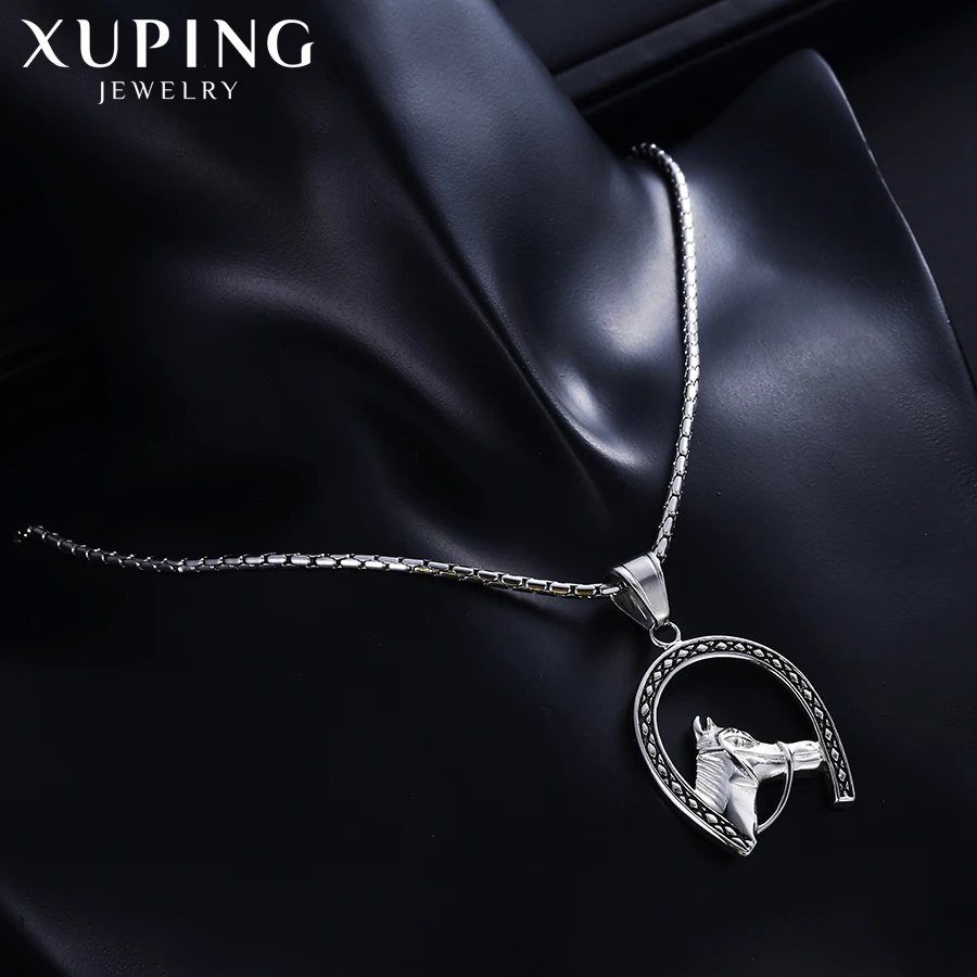 Xuping модное ожерелье в форме головы лошади подвеска животных ювелирные изделия из