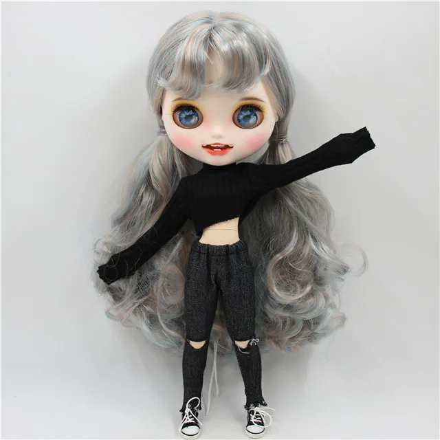 doll clothes shoes ICY factory шарнирная кукла blyth toy индивидуальные лица 30 см пользовательские куклы белая кожа сустава тела матовое лицо с зубами брови - Цвет: doll clothes shoes
