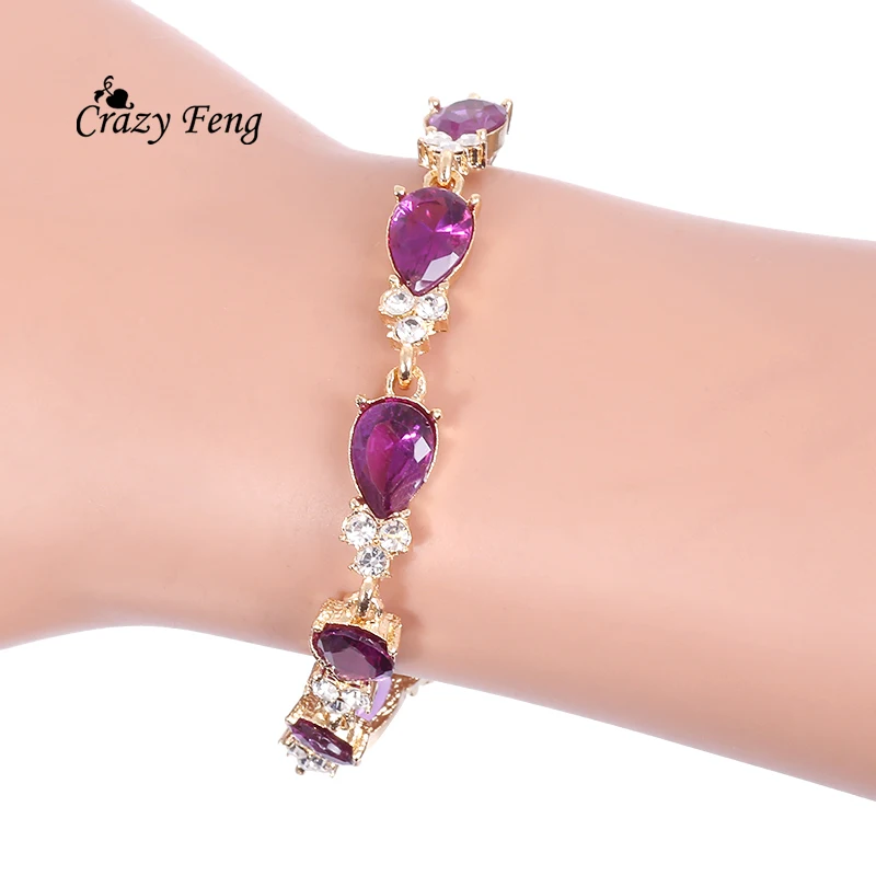 Новые женские украшения модные браслеты золотого цвета браслет цепочка Cz