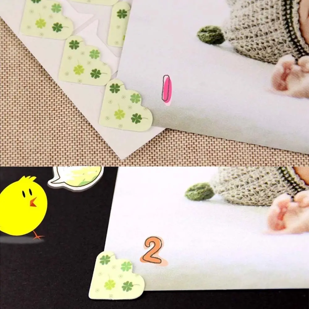 24 шт./лот DIY мультфильм милые Животные углу милый Бумага Наклейки для Фотоальбомы Рамки украшения Скрапбукинг 11 цветов