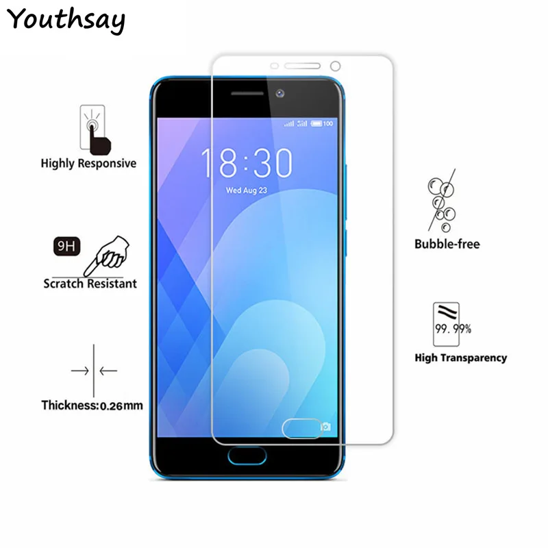 2 шт. защитная пленка для экрана Meizu M6 5 дюйма HD закаленное стекло Meilan 6 Youthsay|glass for