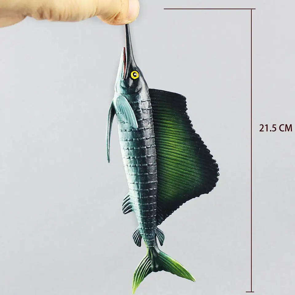 2 типа морского организма Sailfish fish swordfish модель Морская жизнь животные монстр игрушки коллекция подарок декор для спальни для детей