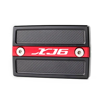RED XJ6 Для YAMAHA XJ6 DIVERSION XJR1300 XJR 1300 FJR1300 FJR 1300 Мотоцикл с ЧПУ алюминиевый передний тормоз сцепления жидкость Крышка Резервуара - Цвет: RED XJ6